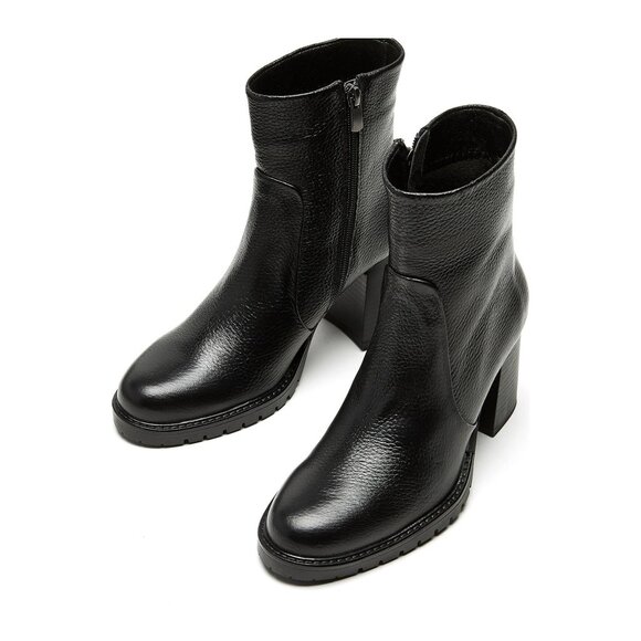 🆕 LA CANADIENNE Livon City Dry Waterproof Platform Leather Bootie 9 Black - Picture 5 of 16
